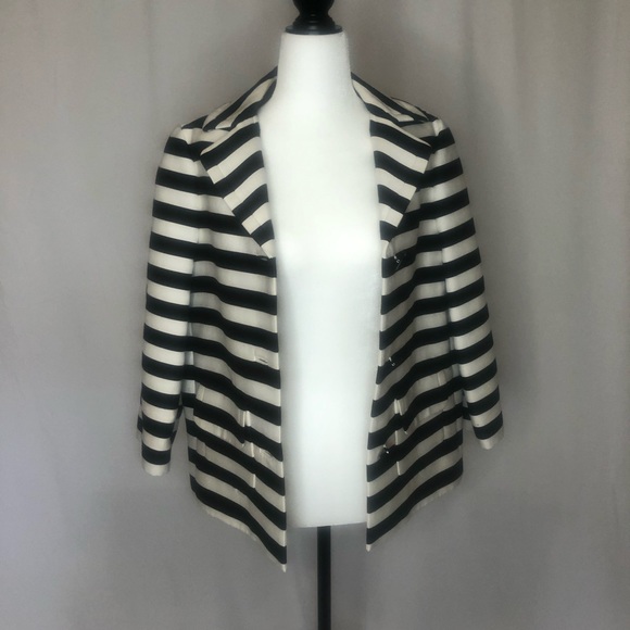 Kate Spade Navy and White Stripe blazer - Picture 4 of 7